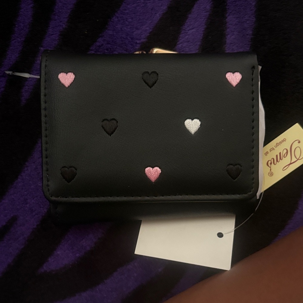 Stylish Black Heart-Patterned Women's Bag